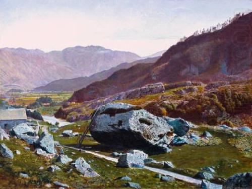 Atkinson Grimshaw Bowder Stone, Borrowdale china oil painting image